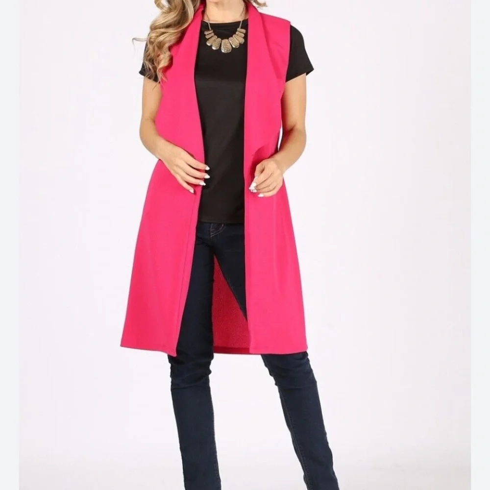New JOIE LONG Women's Vest Women Taupe Vest